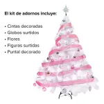 Árbol Navidad Fabesa Montañes Deluxe 130 Cm Blanco Decorado