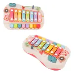 Juguete Musical Piano Con Xilofón Didactico Bebe Color Blanco