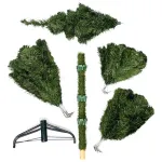 Arbolito De Navidad Canadian Luxury 1.30 Mts Con Base Metálica Verde Oscuro