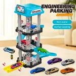 Pista Rampa Estacionamiento Autos Juguete Garage 3 Niveles Color Blanco