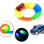 Pista Luminosa Flexible 56 Piezas 1 Auto Luminoso Color Varios