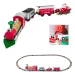 Tren Navideño Expreso Polar Rojo 16 Piezas Con Luz Y Sonido