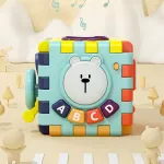 Cubo Didactico Con 6 Actividades Juguete Educativo Motesori Color Multicolor