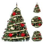 Arbolito Navidad Extra Lujo Patagonia 2.10mt + Adornos Plata