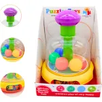 Juguete Didáctico A Presión Con Pelotitas Para Bebé Color Amarillo