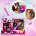 Set De Bijouterie Con Mostacillas Para Pelo Con Aplicador