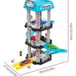 Pista Rampa Estacionamiento Autos Juguete Garage 3 Niveles Color Blanco