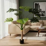 Planta Artificial Grande Monstera 115cm Deco Premium Color Verde