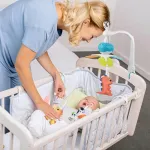 Movil Cunero Cuna Musical Giratorio Cochecito Bebe Animales