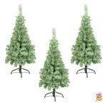 Árbol De Navidad Tronador Slim Nevado 1.20mts Base Metal