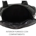 Portafolio Morral Maletin Porta Notebook Bolso Reforzado Color Negro 15  