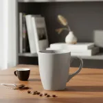 Taza De Cerámica Cónica Jarro Mug 300ml