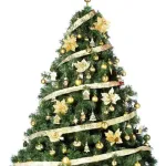 Arbolito Navidad Extra Lujo Patagonia 2.10mt + Adornos Plata