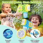 Pistola De Burbujas Con Luz Expreso Polar Verde Sin Líquido