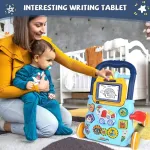 Caminador Bebé Expreso Polar Celeste Con Luces Sonido Y Actividades