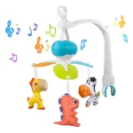 Movil Cunero Cuna Musical Giratorio Cochecito Bebe Animales