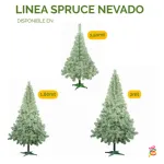 Arbolito Navidad Canadian Pino Arbol Spruce Nevado 2mts