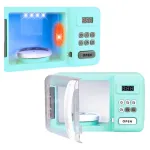Microondas De Juguete Con Luz Sonido Y Efecto Coccion Horno Color Agua