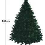 Árbol De Navidad Expreso Polar Montañes Deluxe 180cm Base Metálica Verde Oscuro