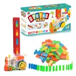 Domino Tren Eléctrico Con Luz Y Sonido 86 Fichas Multicolor