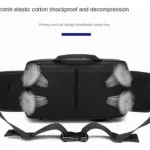 Riñonera Tactica Grande Ajustable Sistema Molle Bolsillos Color Negro