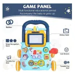 Caminador Bebé Expreso Polar Celeste Con Luces Sonido Y Actividades