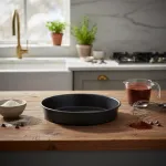 Pizzera Molde Para Pizza Anti Adherente 26cm Color Negro