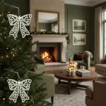 Adorno Colgante Navidad Moño Para Decoración Navideño X2
