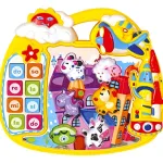 Piano Teclado Musical Animales Juguete Con Luz Y Sonido Color Multicolor