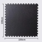 Piso Goma Eva Gym 1m2 Encastrable 20mm Con Borde Antigolpes