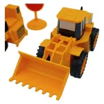 Set De Construcción Autos De Juguete Gruas X3 Maquinas