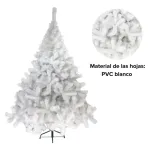 Arbol De Navidad Blanco Montañes Deluxe 2,30mts Pie Metal