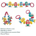 Cunero Barral Cochecito Elástico Juguete Bebe Multicolor Animal