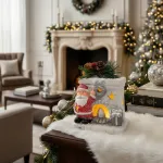 Adorno Navidad Papa Noel Ceramica C/ Luz Decoracion Navideña