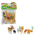 Muñecos Animales De La Selva Toyland Plástico 5 Figuras + 3 Accesorios