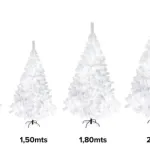 Árbol De Navidad Tradicional Expreso Polar Tronador De Lujo De 1.2m Blanco