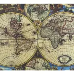 Puzzle 1000 Pzs Mapamundi Antiguo 88319 1979870 Shine