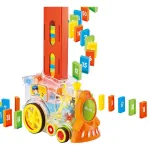 Domino Tren Eléctrico Con Luz Y Sonido 86 Fichas Multicolor