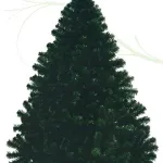 Árbol De Navidad Expreso Polar Montañes Deluxe 180cm Base Metálica Verde Oscuro