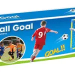 Arco De Futbol Desarmable Infantil Con Pelota E Inflador Color Amarillo