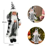 Papa Noel Muñeco De Navidad Adorno Decoracion Color Gris