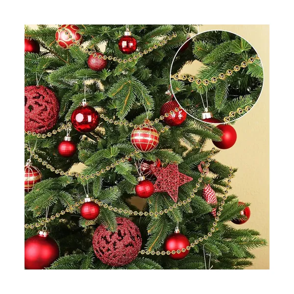 Collar Deco Adorno Navideño Arbol De Navidad 1.5mts