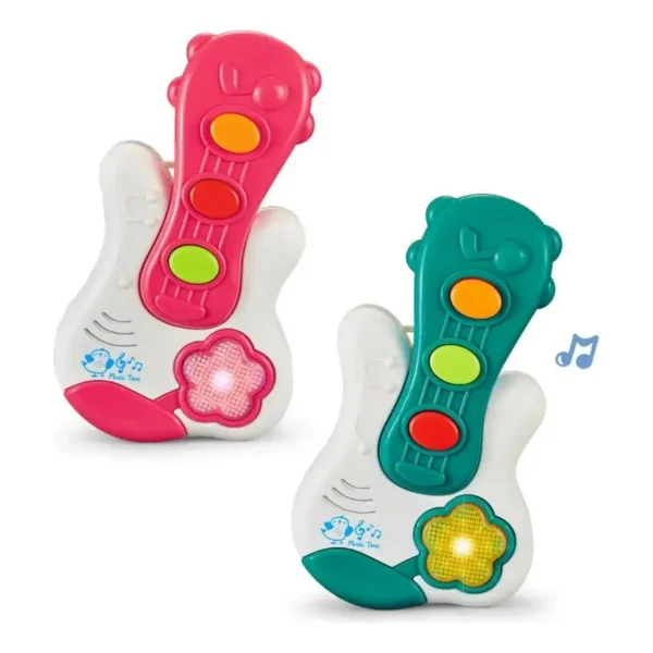Guitarra Para Niños Juguete Instrumento Musical Sonido Y Luz