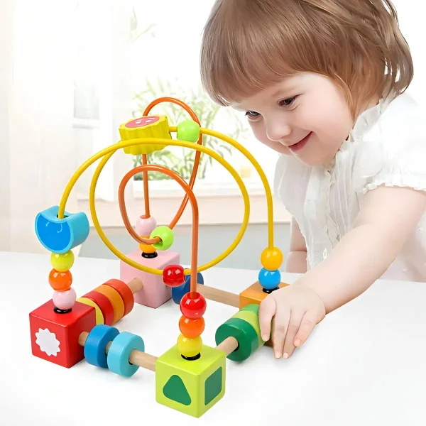 Laberinto Didactico Plastico Amarillo Para Niños 2-4 Años