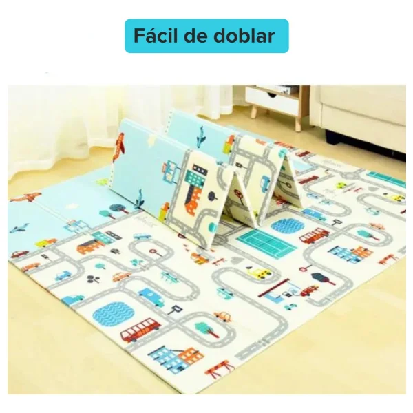 Alfombra Antigolpes Reversible Bebe Plegable 120x180cm
