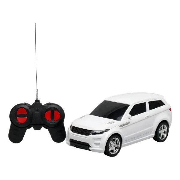 Auto Sport A Radio Control Remoto Land Rover Escala 1:18 Blanco Deportivo De Carrera