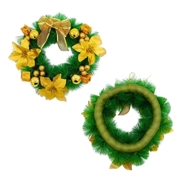 Corona De Navidad Verde Con Bayas  Fabesa (30 )