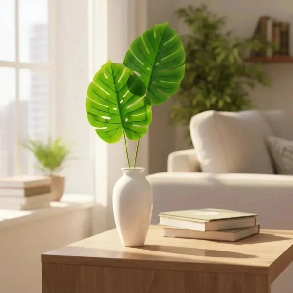 Planta Artificial Costilla De Adán Expreso Polar Verde 70cm