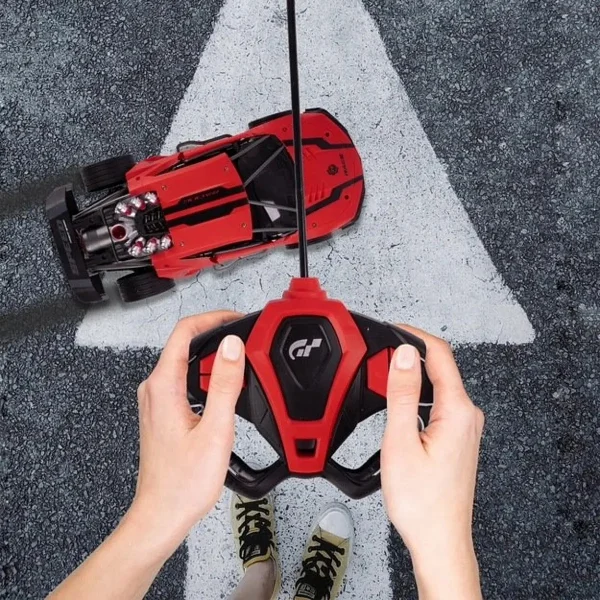 Auto Deportivo A Radio Control Remoto Con Efecto Humo Y Luz
