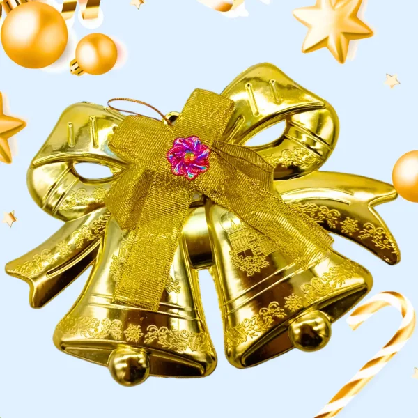 Campanas Navideñas 18cm Deco Navidad Adornos Para El Arbol